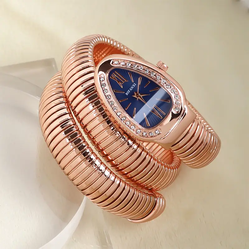 BIFANXI cross-border snake watch ladies fashion bracelet watch creative quartz watch personalized bracelet watch wholesale
