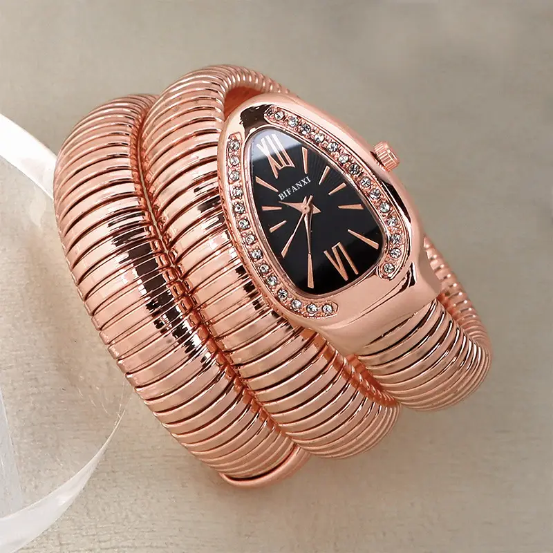 BIFANXI cross-border snake watch ladies fashion bracelet watch creative quartz watch personalized bracelet watch wholesale
