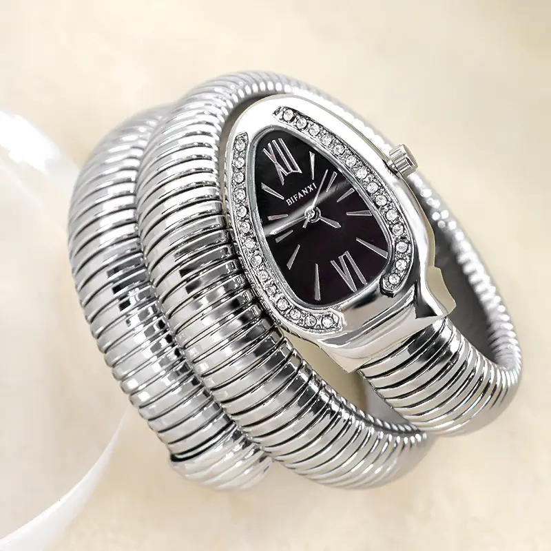 BIFANXI cross-border snake watch ladies fashion bracelet watch creative quartz watch personalized bracelet watch wholesale
