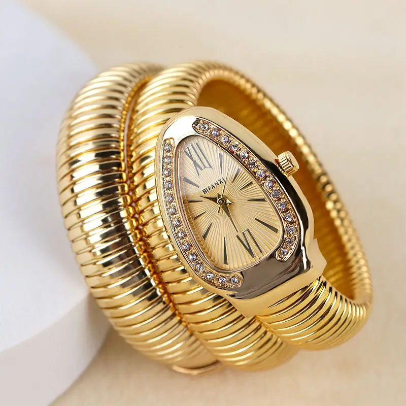 BIFANXI cross-border snake watch ladies fashion bracelet watch creative quartz watch personalized bracelet watch wholesale