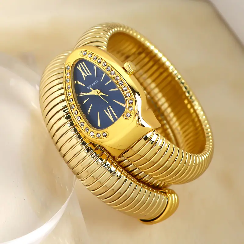BIFANXI cross-border snake watch ladies fashion bracelet watch creative quartz watch personalized bracelet watch wholesale