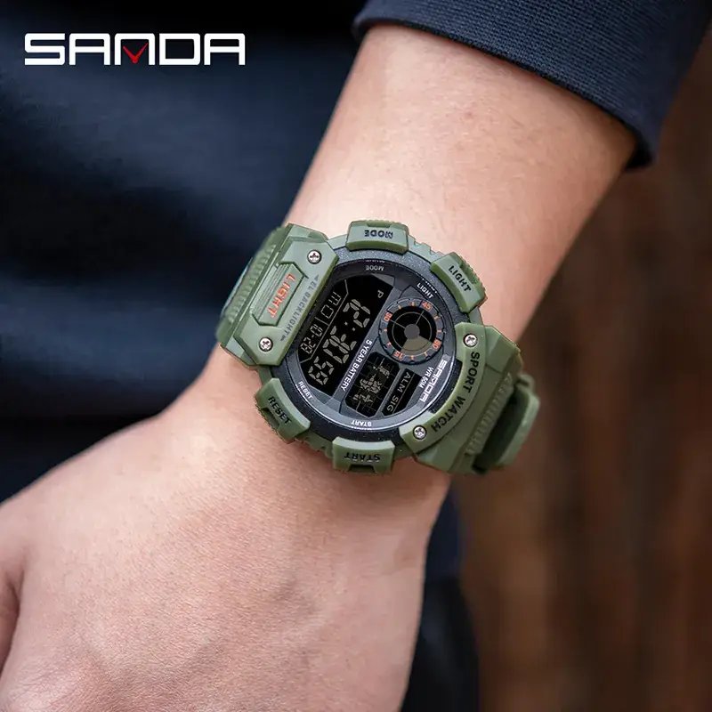 Sanda Luminous Digital Sport Watch for Men Women Waterproof Outdoor - Image 9