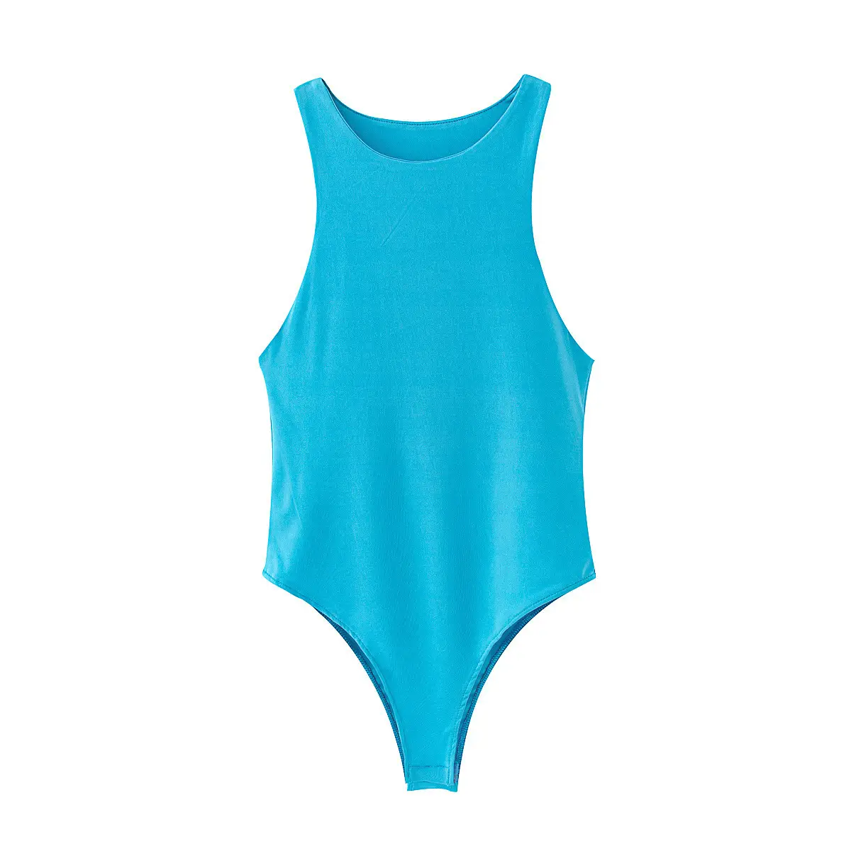 Women's Sleeveless Tight Jumpsuit Beige Summer - Image 3