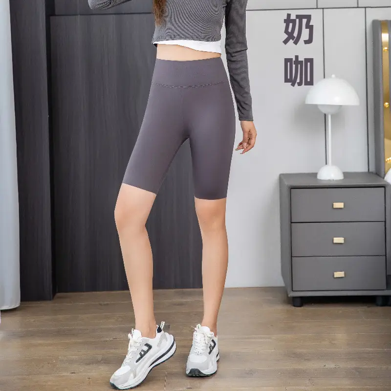 Purple Seamless Yoga Tights Women Hip Belly Riding Tights - Image 12
