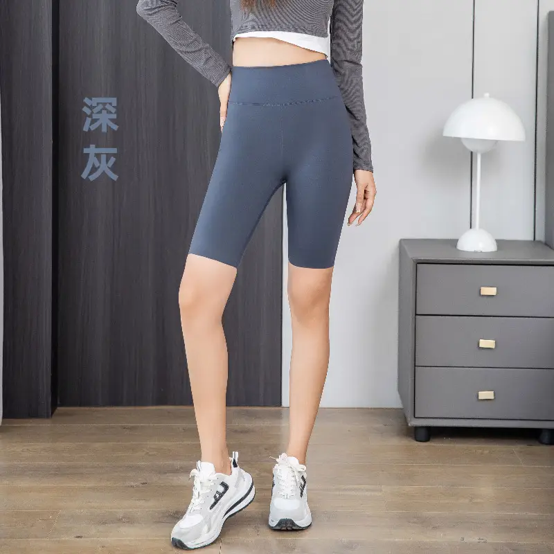 Purple Seamless Yoga Tights Women Hip Belly Riding Tights - Image 8