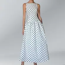 2026 Printed French Dress for Women with Red Paisley Design — feature 23