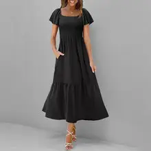 2026 Printed French Dress for Women with Red Paisley Design — feature 27