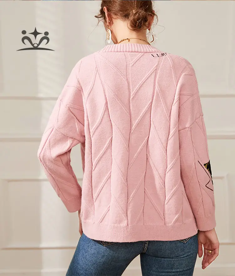 2023 Knitwear Cross-Border Cardigan Jacket White Embroidered — feature 11