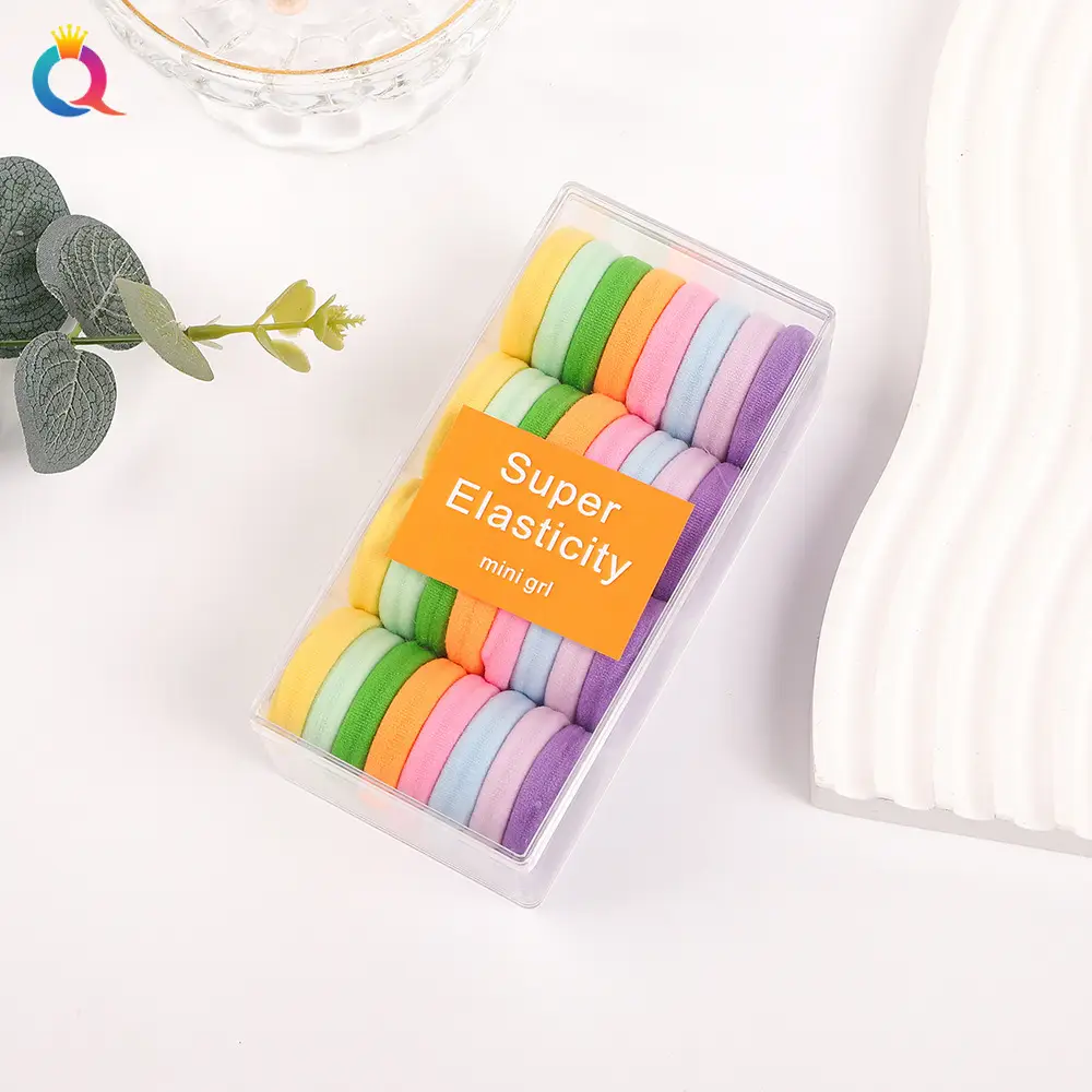 Super Elasticity Rainbow Hair Ring Candy Towel Ring - Image 2