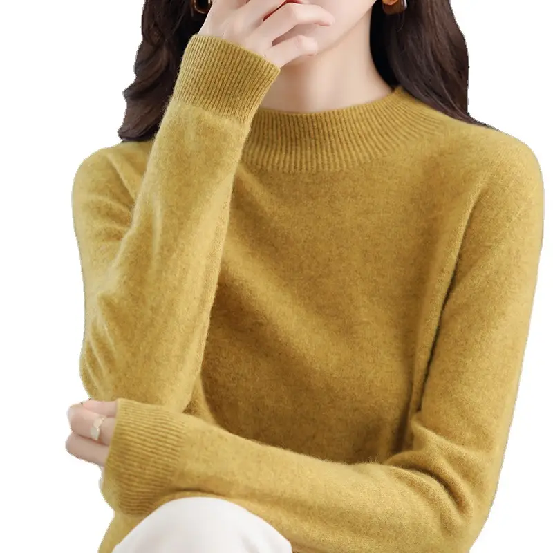 Women's Knit Sweater Half-High Collar 2025 Spring - Image 7