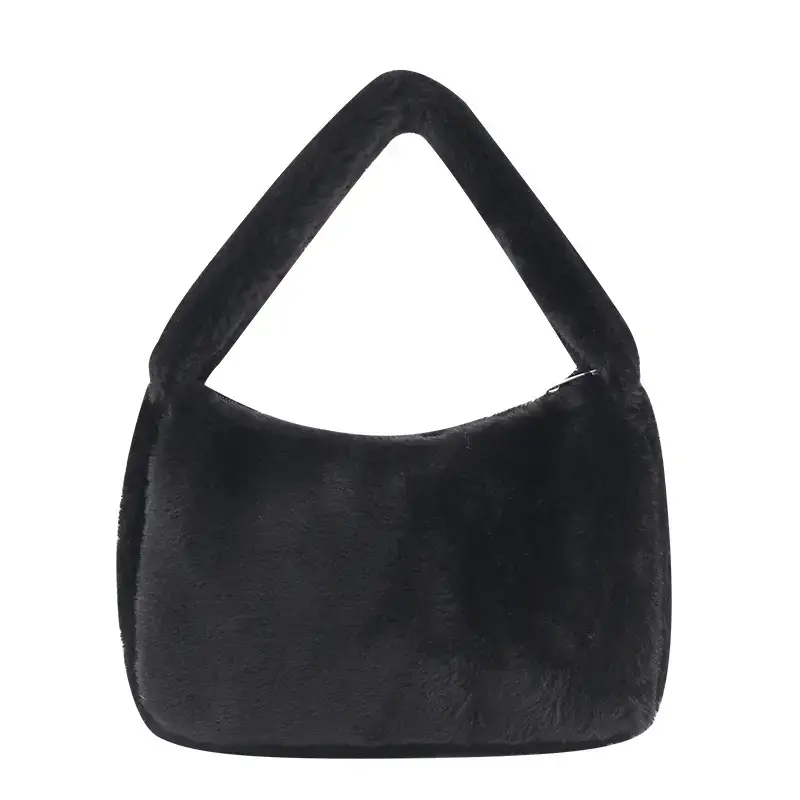 Pink Plush Shoulder Bag Women 2022 Winter