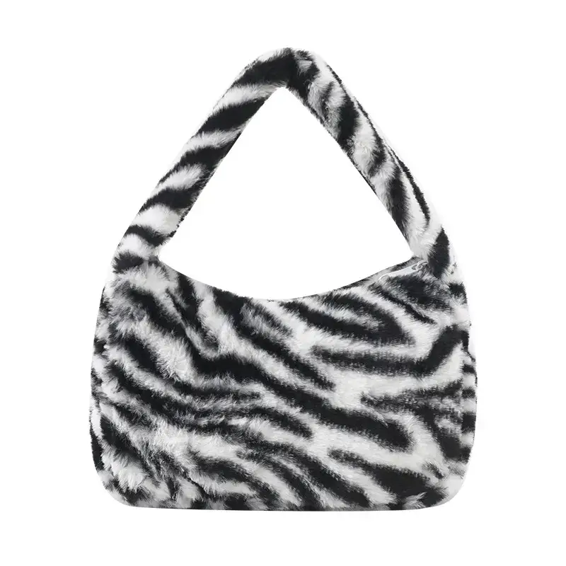 Pink Leopard Print Soft Handbag for Women - Image 8