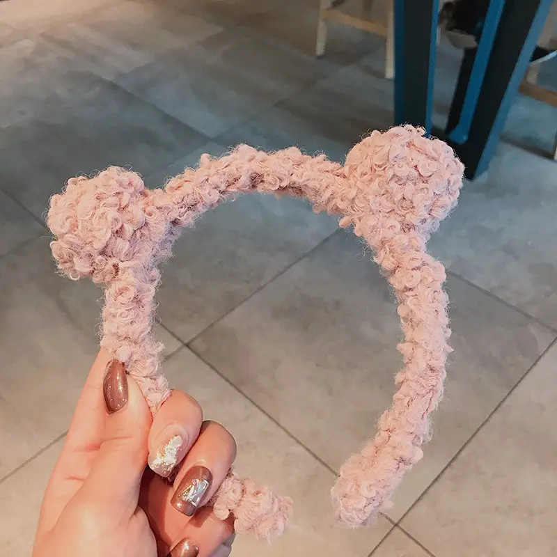Cute Bunny Ear Hair Clip Face Washing Headband Women's Hair Accessory 2026