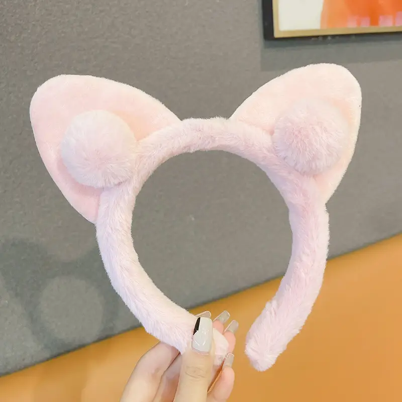 Cute Bunny Ear Hair Clip Face Washing Headband Women's Hair Accessory 2026