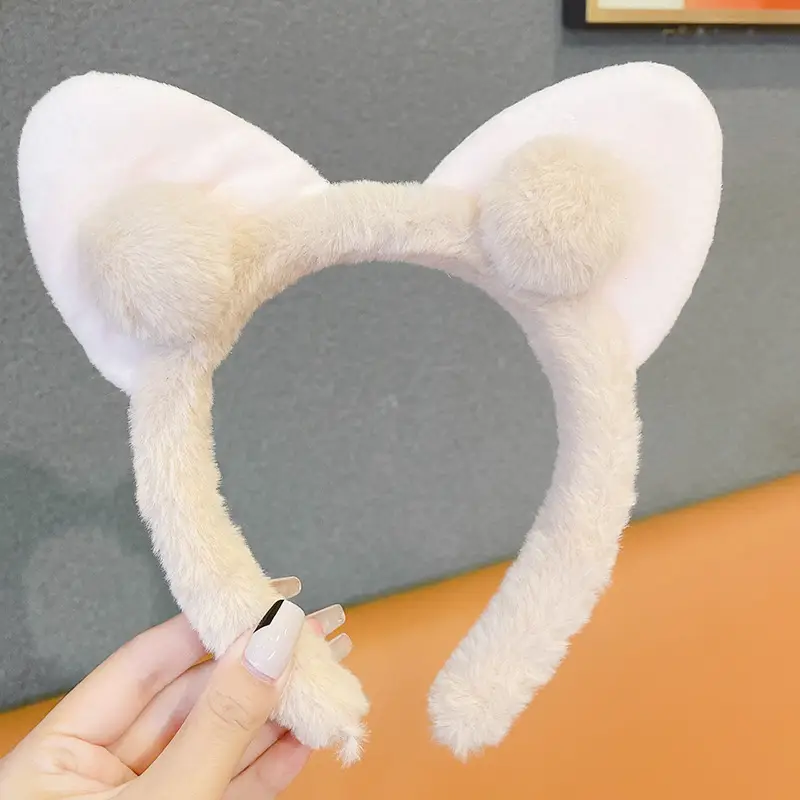 Cute Bunny Ear Hair Clip Face Washing Headband Women's Hair Accessory 2026