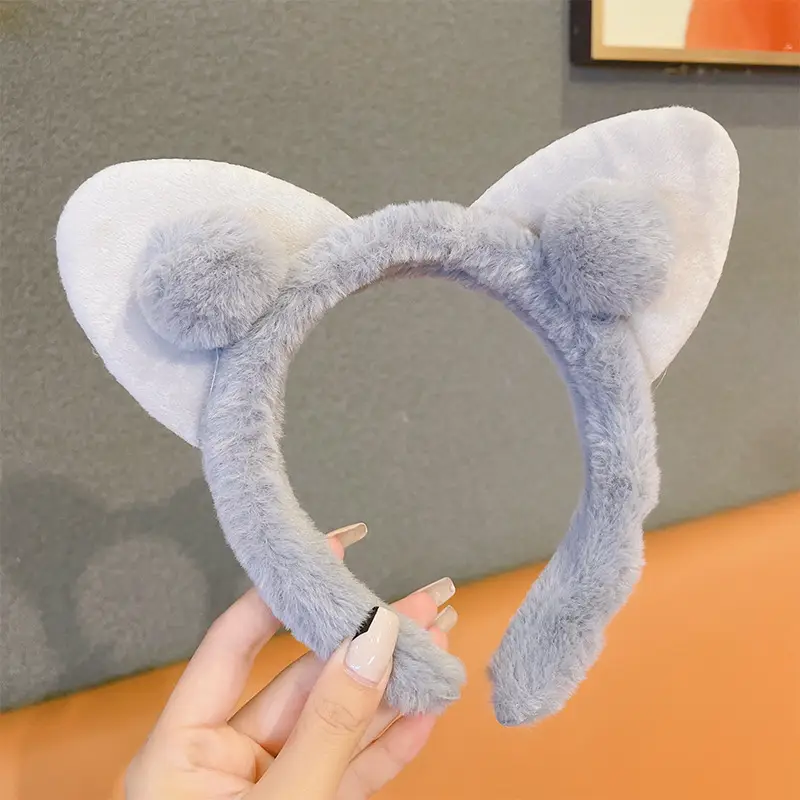 Cute Bunny Ear Hair Clip Face Washing Headband Women's Hair Accessory 2026