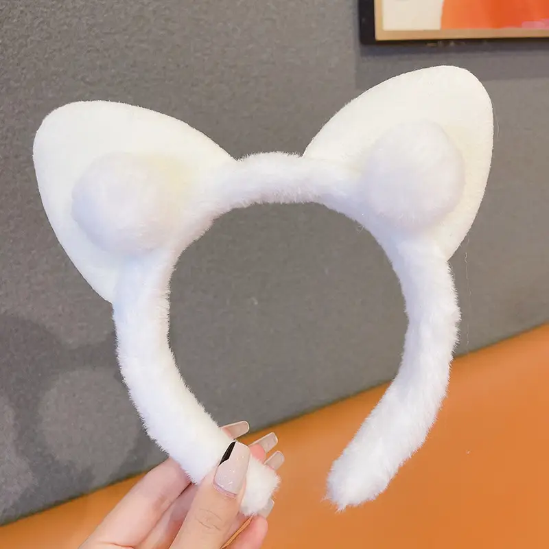 Cute Bunny Ear Hair Clip Face Washing Headband Women's Hair Accessory 2026