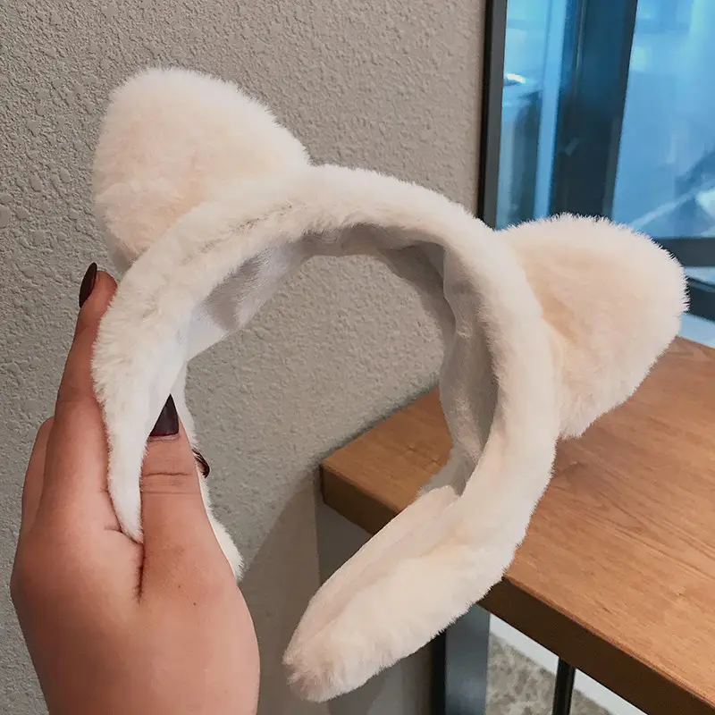 Cute Bunny Ear Hair Clip Face Washing Headband Women's Hair Accessory 2026