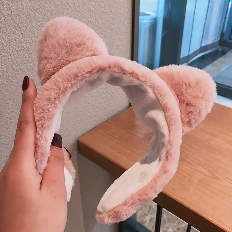Cute Bunny Ear Hair Clip Face Washing Headband Women's Hair Accessory 2026