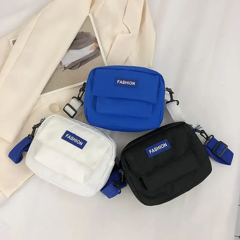 Men's Fashion Messenger Bags Blue Black White