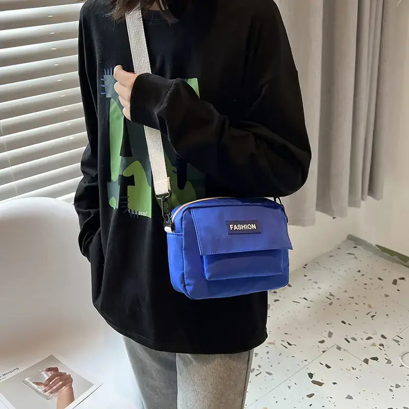 Men's Fashion Messenger Bags Blue Black White