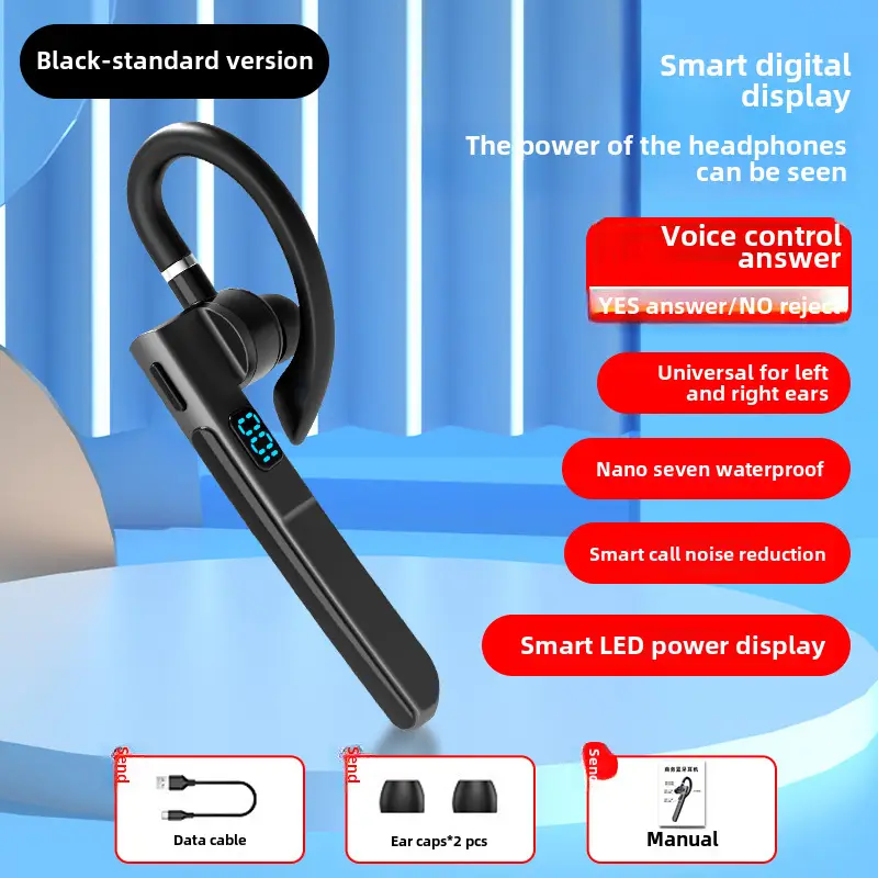 Wireless Bluetooth Headset X6 with LED Display & 365-Day Battery - Image 2