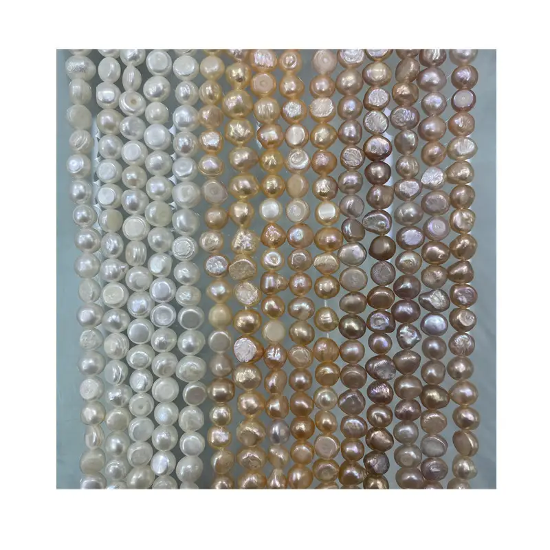 7-8mm Fresh Water Pearl Beads Semi-Finished Baroque Design