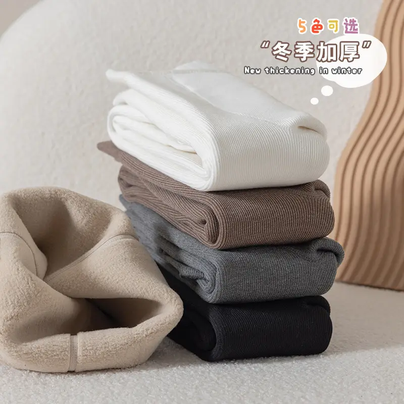 Girls Fleece Leggings Slimming Warm Pants - Image 22