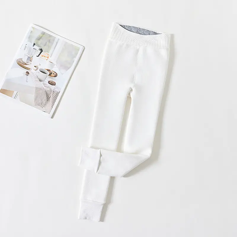Girls Fleece Leggings Slimming Warm Pants - Image 10