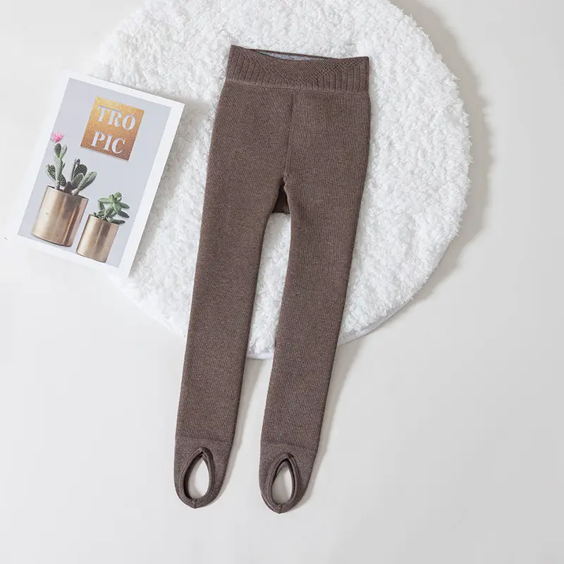 Girls Fleece Leggings Slimming Warm Pants - Image 12