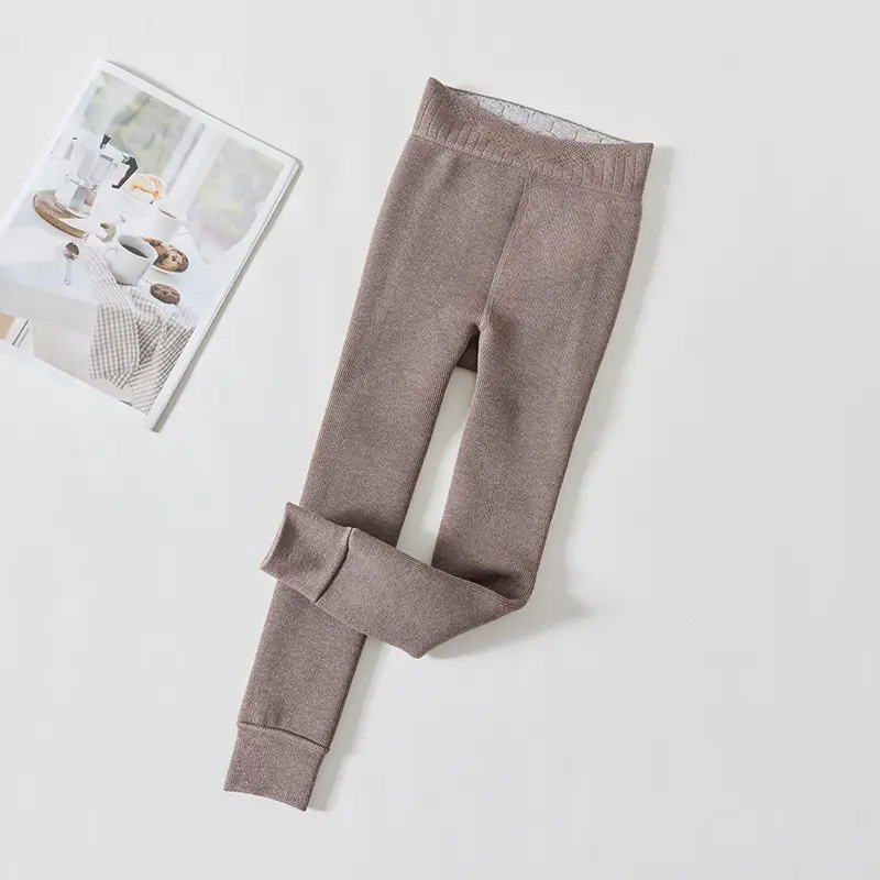 Girls Fleece Leggings Slimming Warm Pants - Image 8