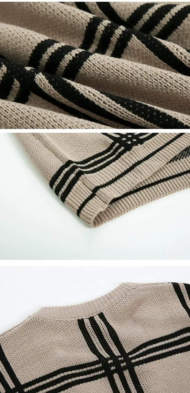 2025 Men's Navy Blue Korean Style Knit Cardigan — feature 14