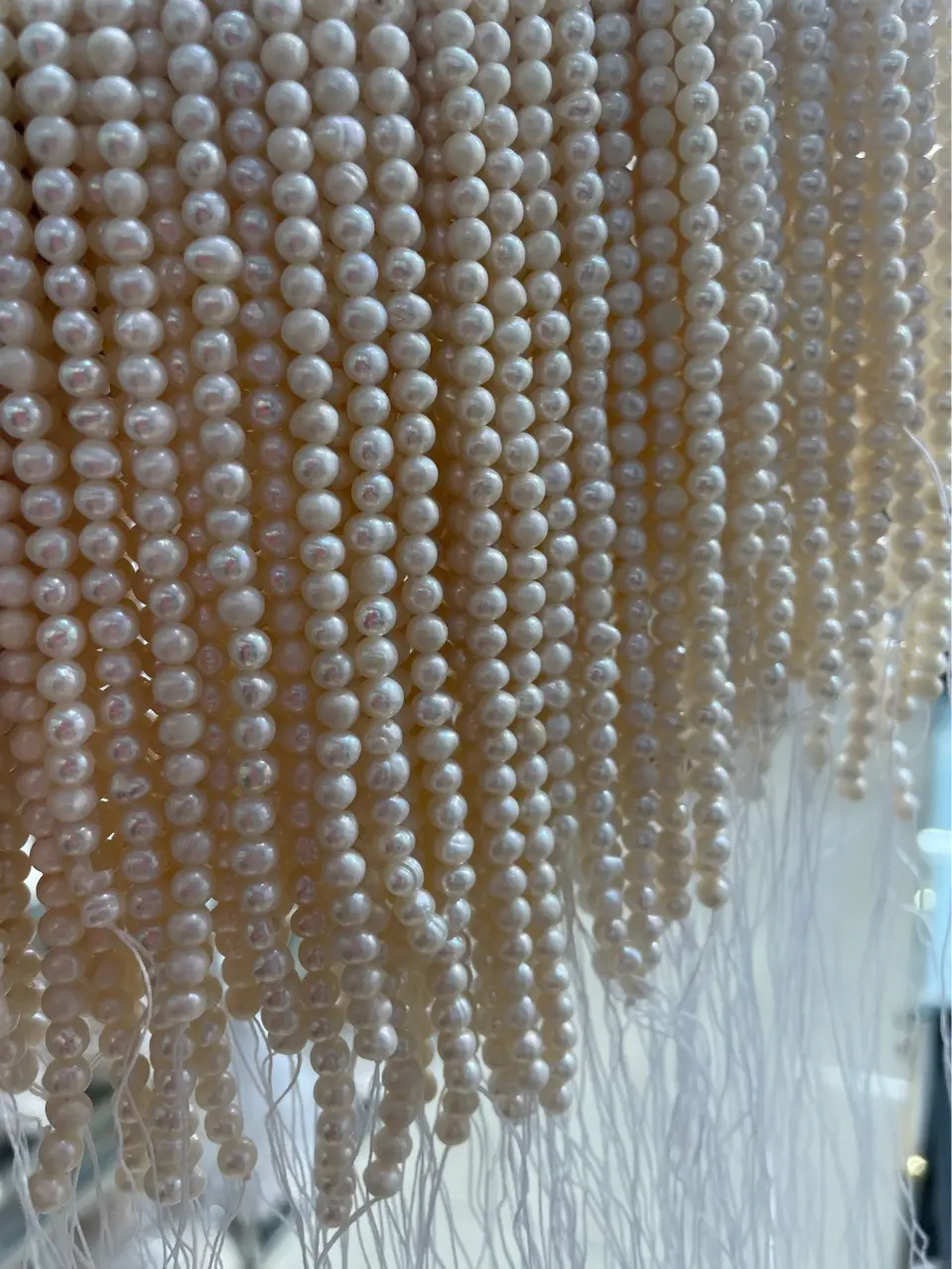 Natural Freshwater Pearl White Beads Necklace - Image 4