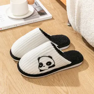 Xinwang winter new cotton slippers home wholesale women's winter warm indoor home couple plush cotton slippers men