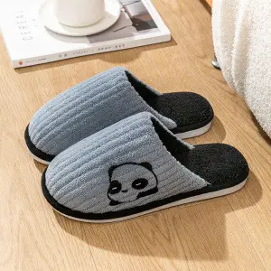 Xinwang winter new cotton slippers home wholesale women's winter warm indoor home couple plush cotton slippers men
