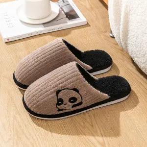 Xinwang winter new cotton slippers home wholesale women's winter warm indoor home couple plush cotton slippers men