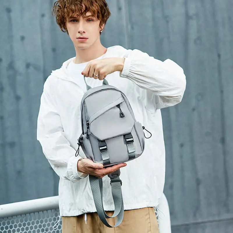 Men's Japanese Style Shoulder Crossbody Bag Black - Image 4