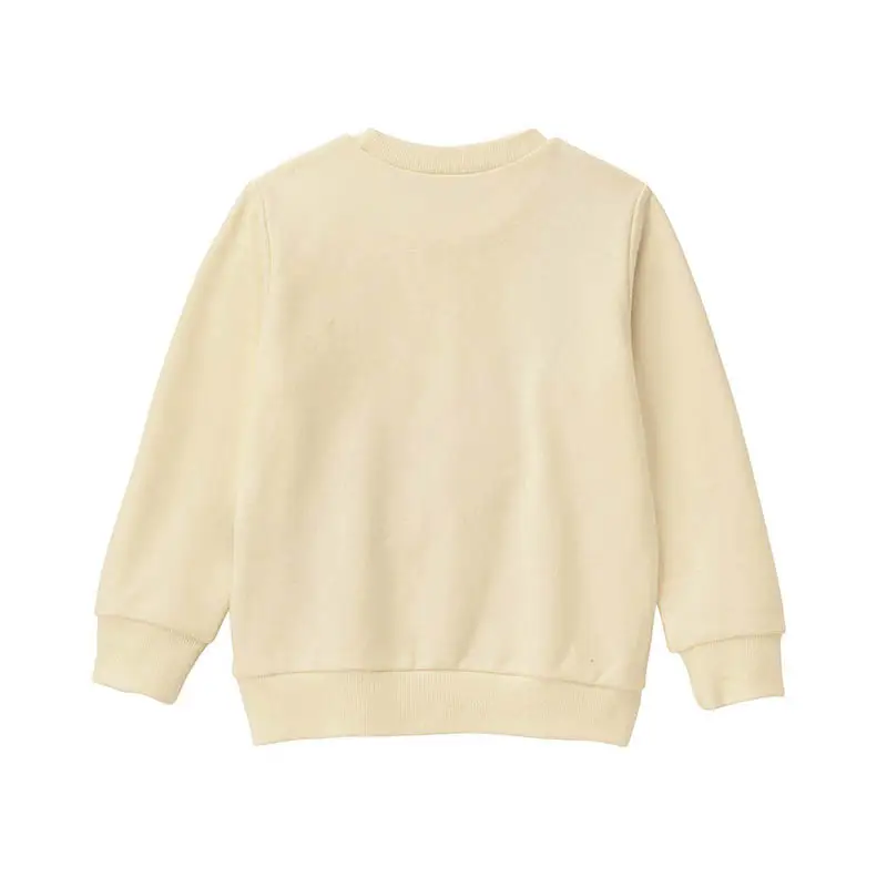 Kids Cotton Terry Sweatshirt Yellow Blue Medium Large