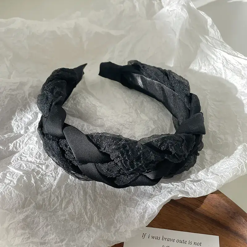 White Soft Skull Top Headband for Women Winter Hairpin - Image 28