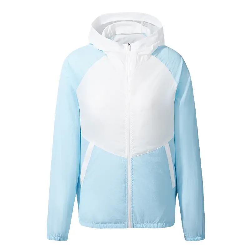 USB Rechargeable Cross-Body Cooling Fan Clothing Light Blue 12Hr - Image 3