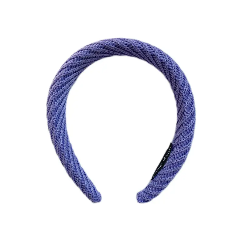 Green Knitted Wool Headband for Women
