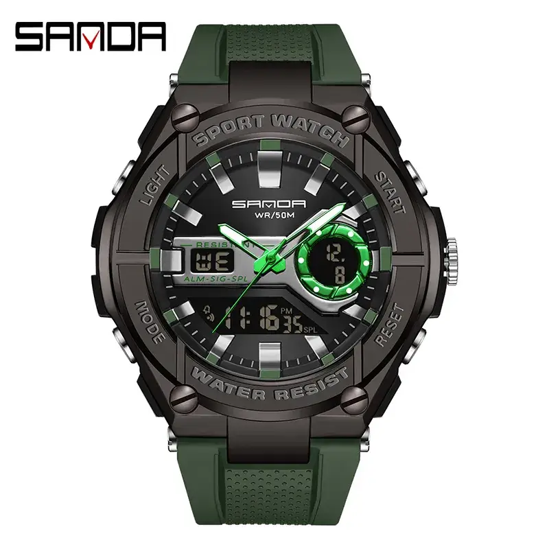 Sanda Sport Watch with RGB Band & Digital Display - Image 5