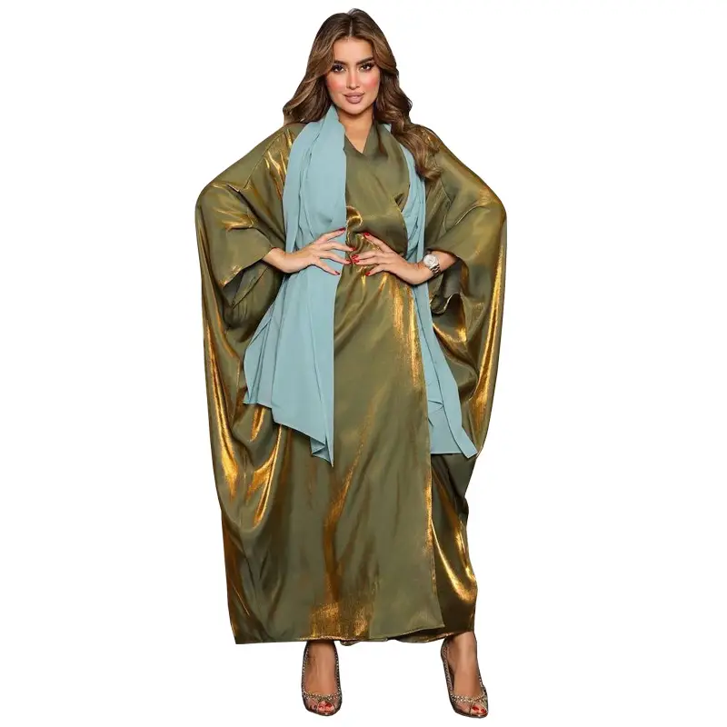 Bright Silk Satin Robe for Plus Size Women - Image 8