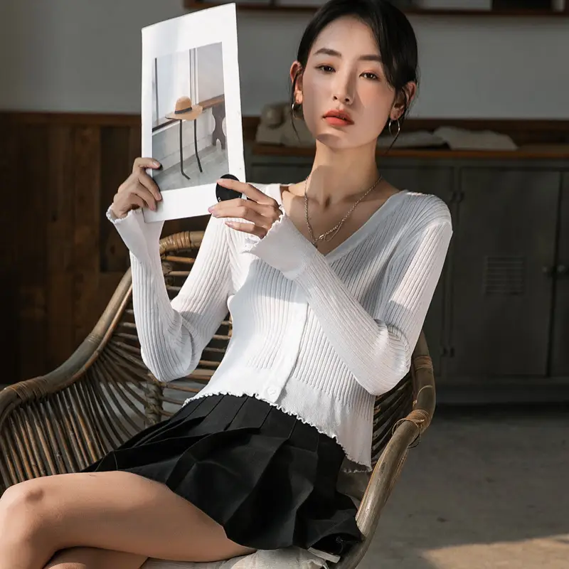 Gentle Knitted Cardigan Women's Sun Protection Top - Image 6