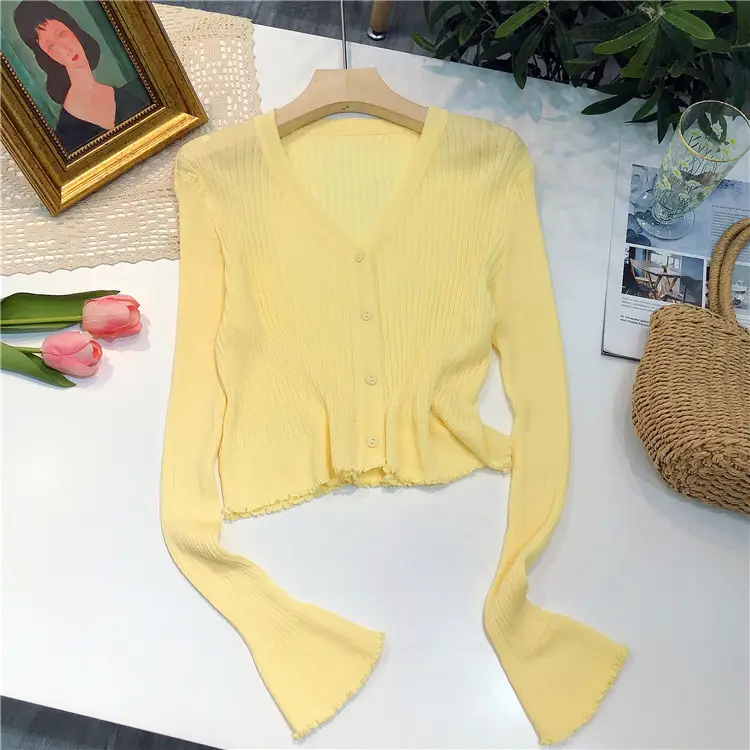 Gentle Knitted Cardigan Women's Sun Protection Top — feature 15