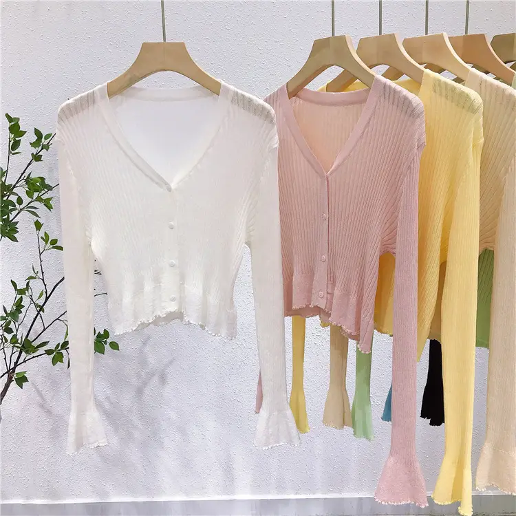 Gentle Knitted Cardigan Women's Sun Protection Top — feature 6