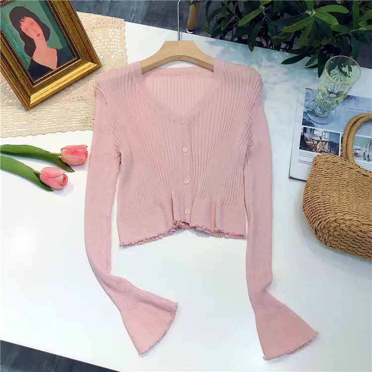 Gentle Knitted Cardigan Women's Sun Protection Top — feature 13