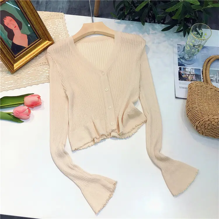 Gentle Knitted Cardigan Women's Sun Protection Top — feature 12