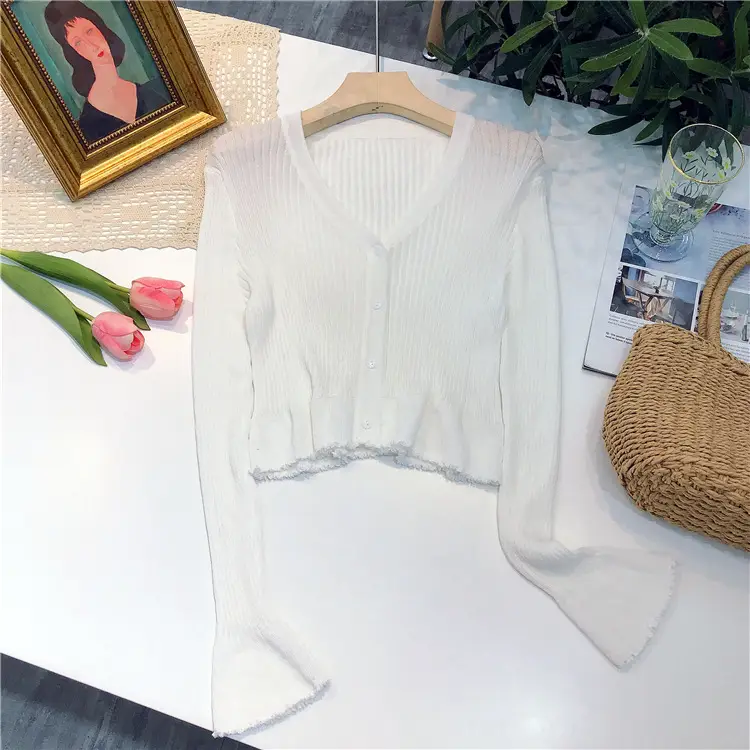 Gentle Knitted Cardigan Women's Sun Protection Top - Image 2