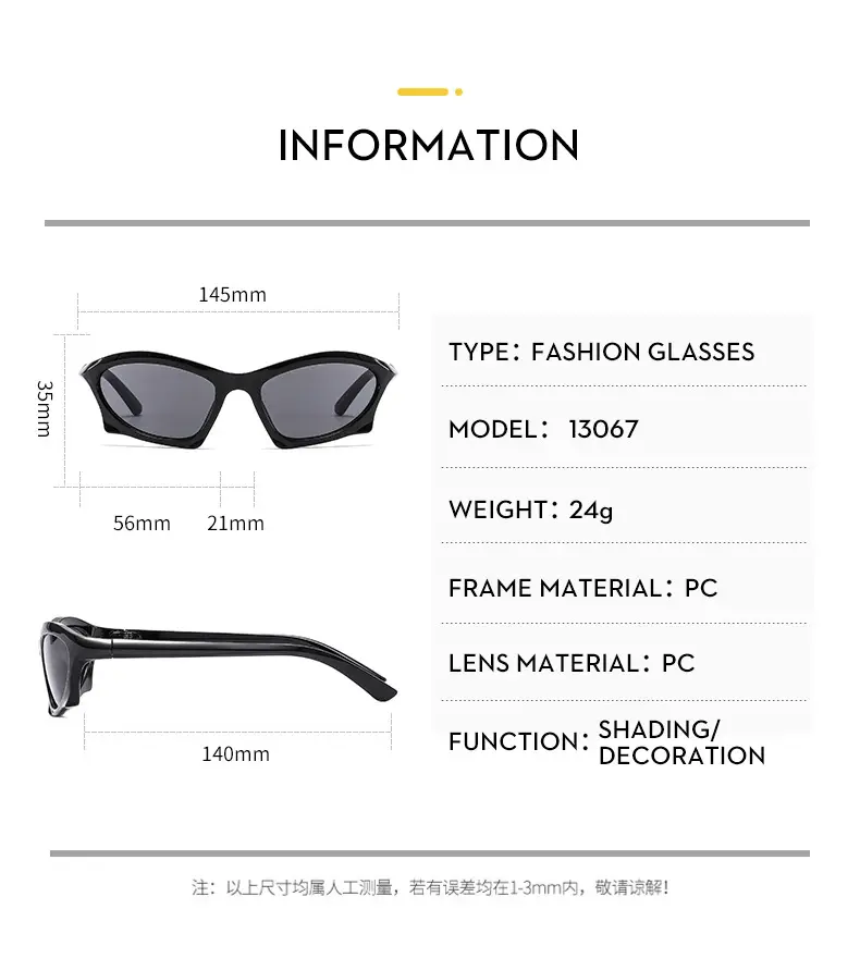 European American 2022 Y2K Futuristic Sunglasses Hot Girls Riding High — feature 10